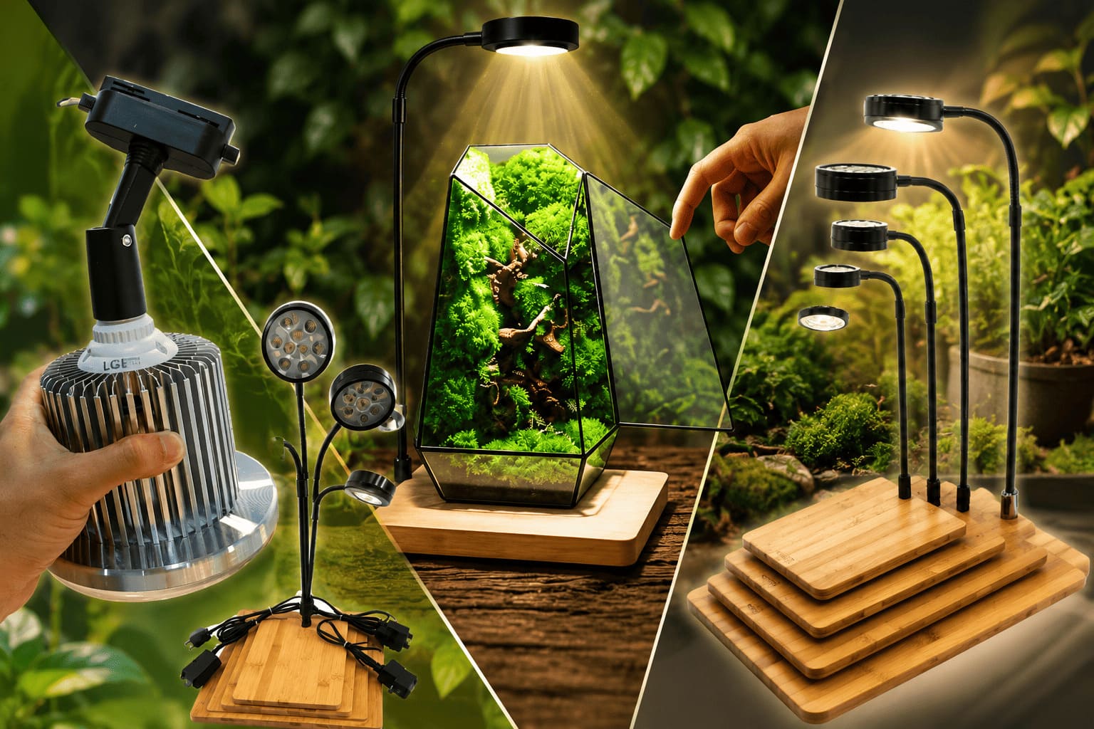 Top 5 Loại Đèn LED Trồng Cây & Terrarium Ngon-Bổ-Rẻ Cho Rêu Phát Triển Xanh Tốt